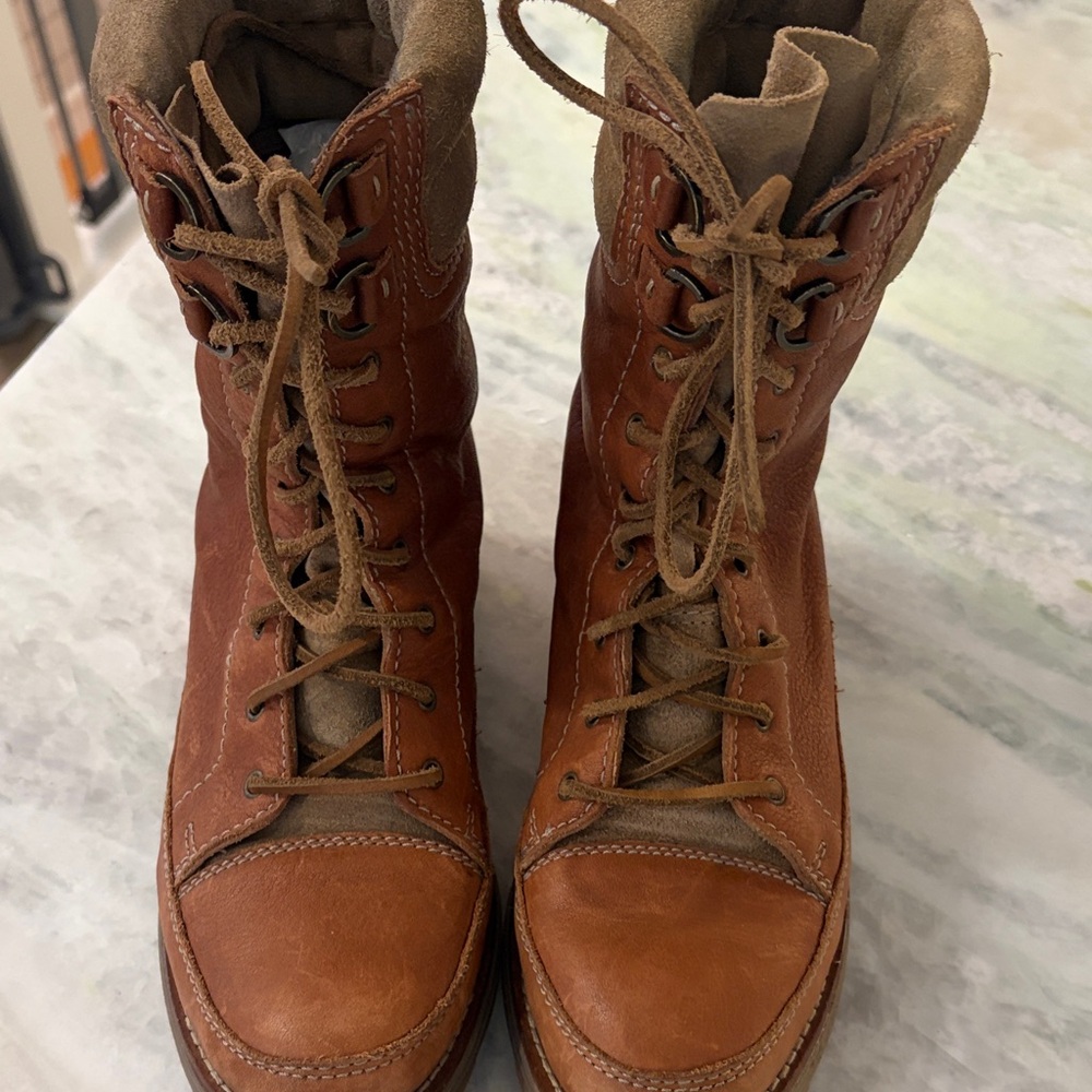 Cole Haan Brown Leather Womens Boots